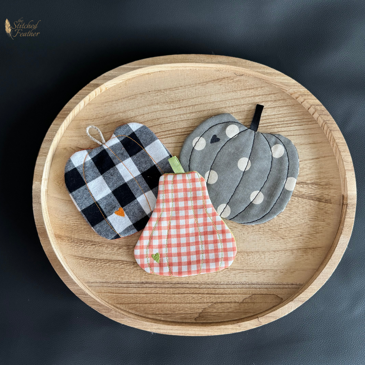 Modern Fall Mug Rug Set